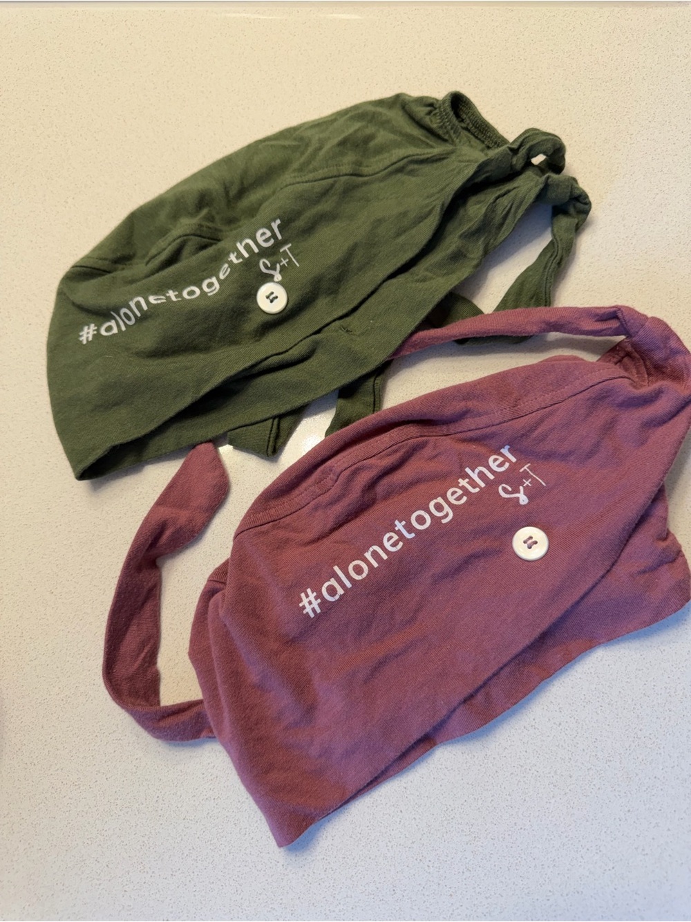 Scrub caps - Smash + Tess Olive Green & Mauve #alonetogether
